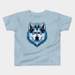 Alaskan Malamute Watercolor Graphic Kids T-Shirt